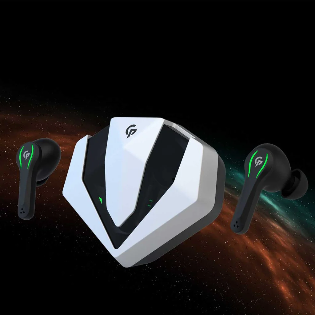 Porodo Gaming True-Wireless Gaming Earbuds - Silver - Image 5
