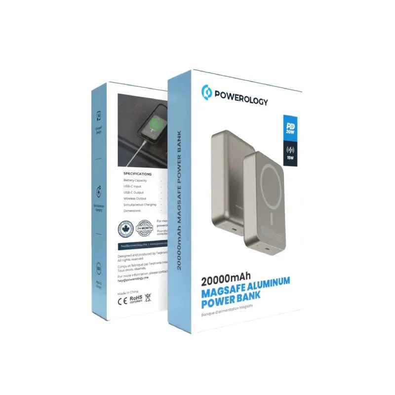 Powerology Magsafe PowerBank - 20000mAh / 15W / Titanium - Image 9