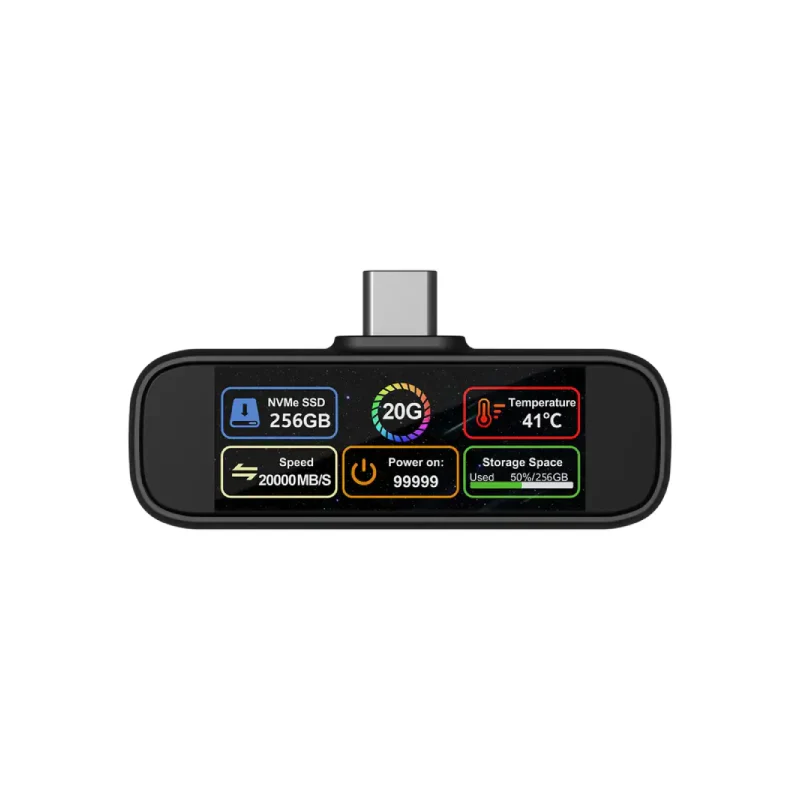 Powerology VOLTX Mini Portable SSD - 1TB / USB-C / Black - Image 2