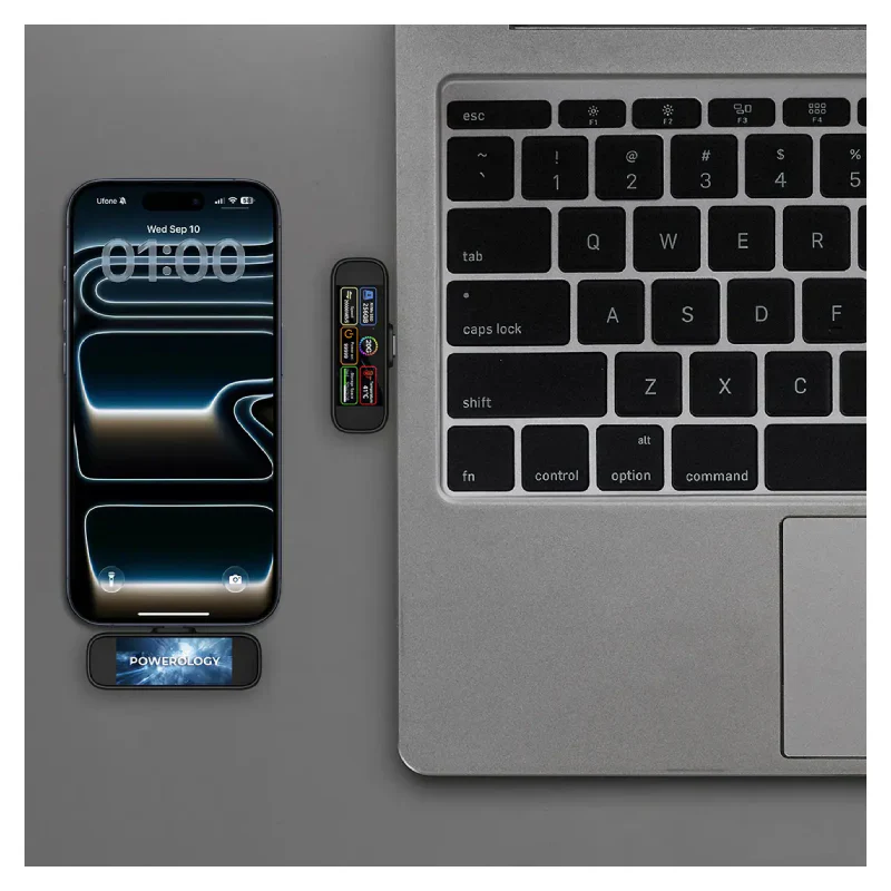 Powerology VOLTX Mini Portable SSD - 1TB / USB-C / Black - Image 3