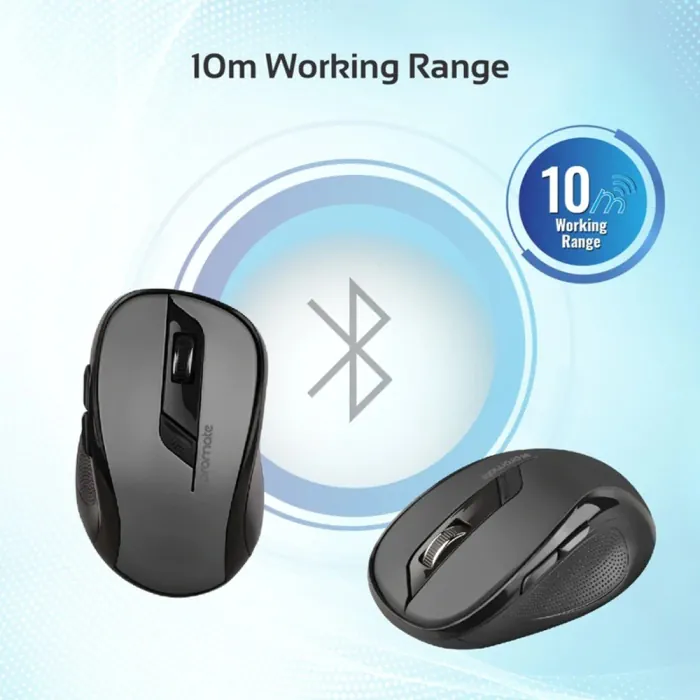 Promate Clix-7 2.4GHz Wireless Ergonomic Optical Mouse - Black - Image 3