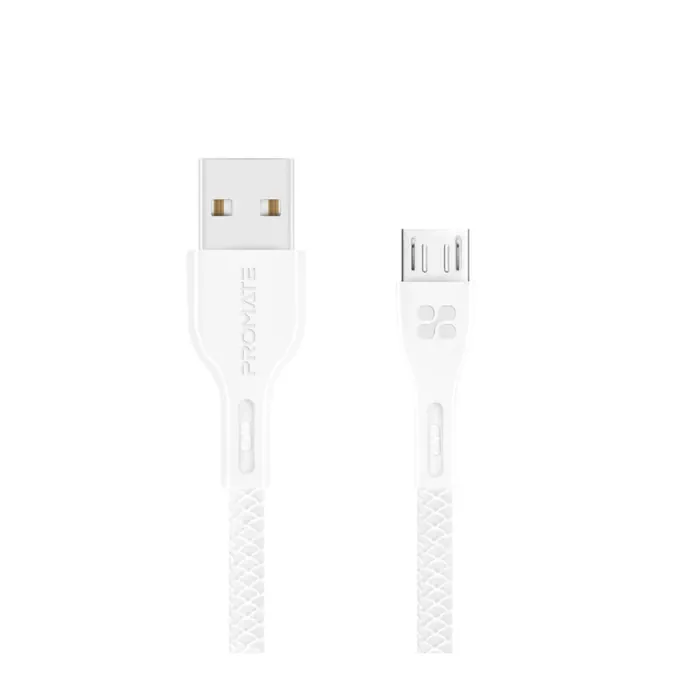 Promate High Strength USB-A to Micro USB Charging Cable