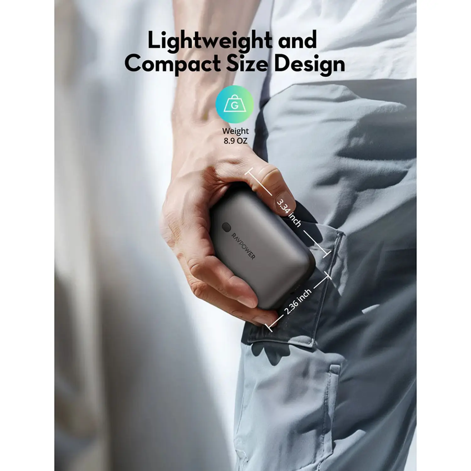 Ravpower Rp-Pb1224 Pro Pd30W 20000Mah 3-Port Power Bank - Image 3