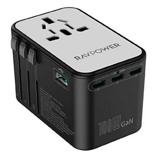 Ravpower Rp-Pc1077 Gan100W 5-In-1 Universal Adapter Black