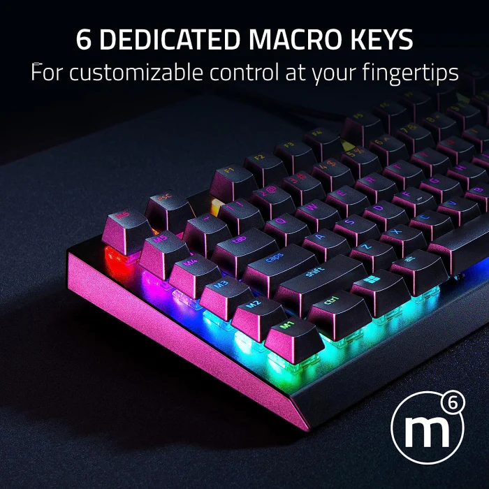 Razer BlackWidow V4 X Mechanical Gaming Keyboard with Razer Chroma RGB: Green Mechanical Switches - Image 4