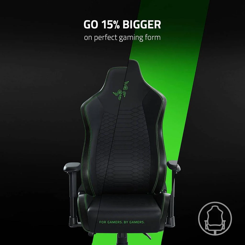 RAZER ISKUR XL Gaming Chair - Black/Green - Image 5