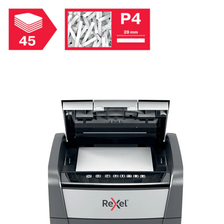 Rexel Optimum AutoFeed 45X Automatic Cross Cut Paper Shredder - Image 3