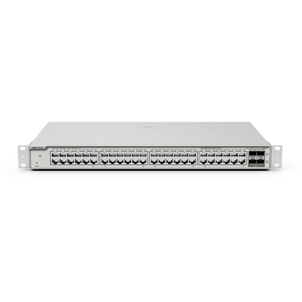 Rg-Nbs5100-48Gt4Sfp 48 10/100/1000Base-T Ports, 4 Sfp 1000Base-X Ports L2+ Cloud Managed Switches