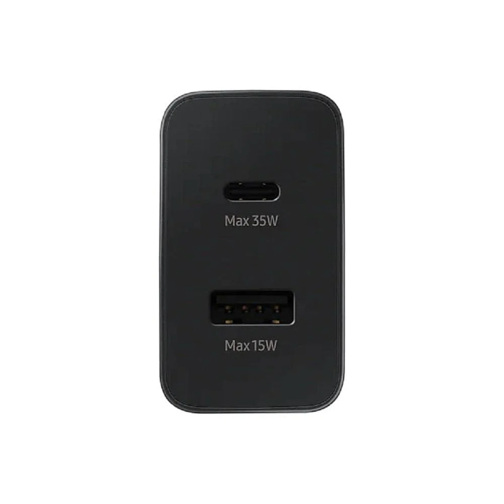 Samsung 35W PD Power Adapter Duo 1 x USB C & 1 x USB A Black UK Plug - Image 3