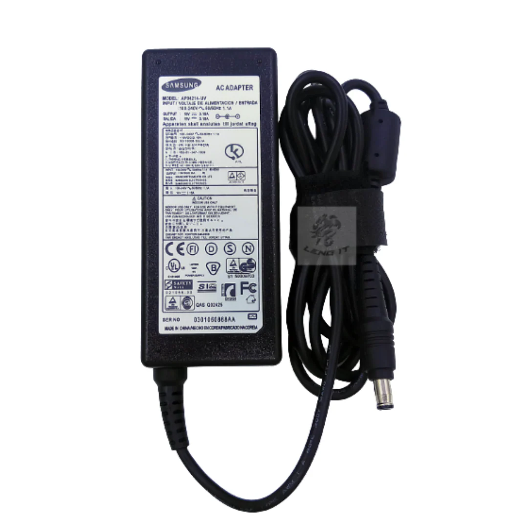 Samsung Laptop Charger with Power Cable – 60W 19V-3.16A (5.5×3.0mm)