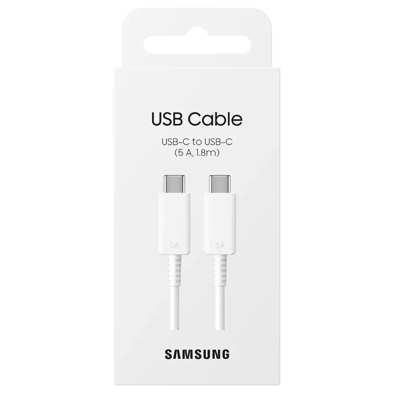 Samsung USB-C to USB-C Cable - 1.8 M / 5A / White - Image 3