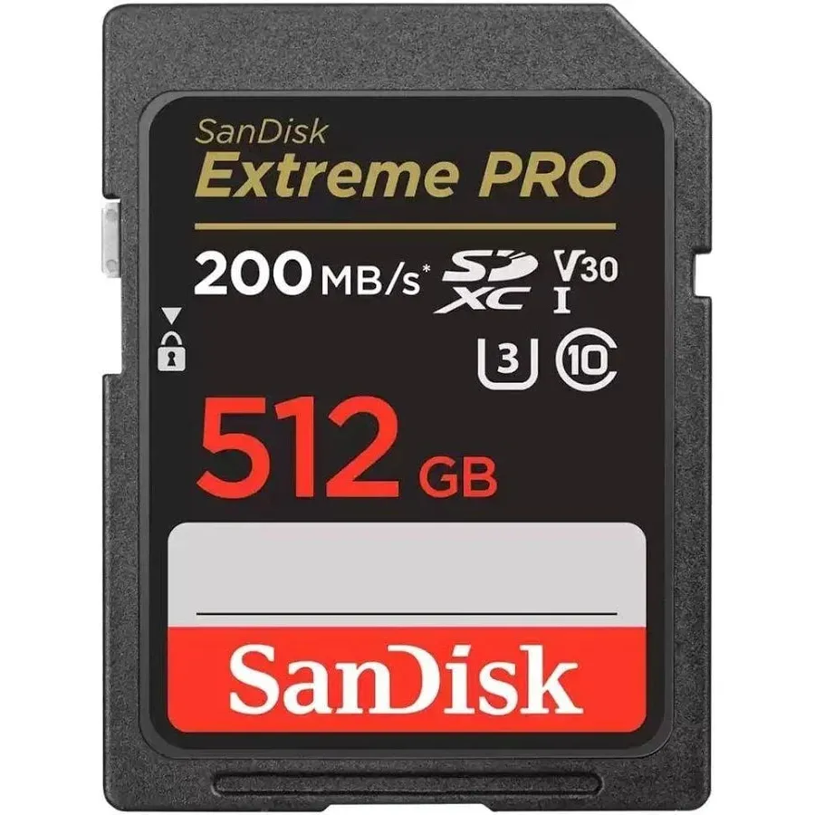 SanDisk Extreme Pro SD Card - 512GB / Up to 200MB/s