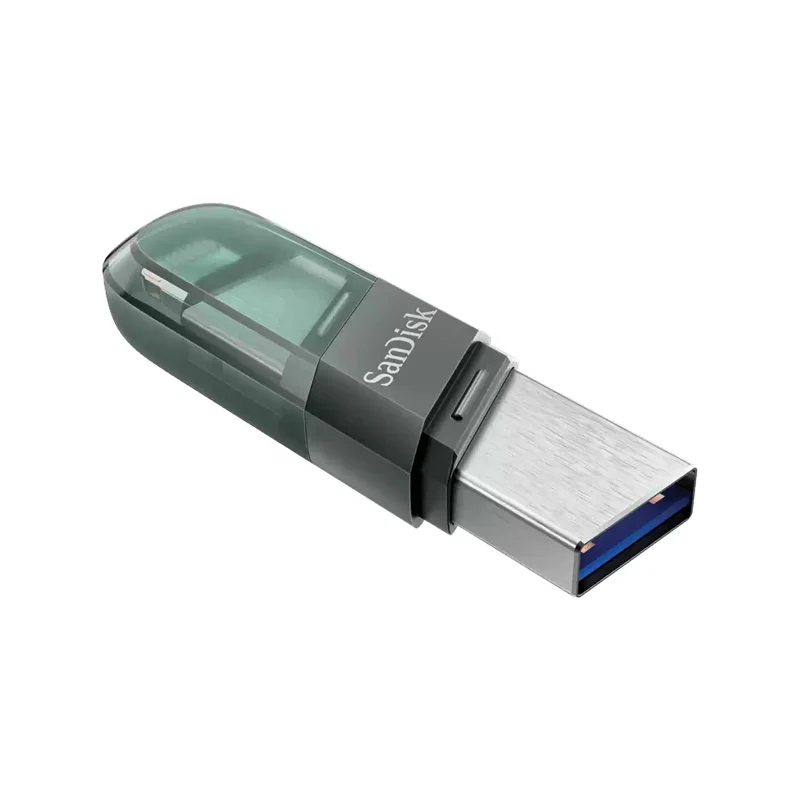 Sandisk Ixpand Flash Drive Flip – 64Gb/ Usb 3.1 Gen 1/ Lightning/ Black and Silver - Image 2
