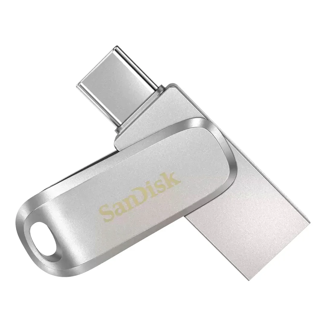Sandisk Ultra Dual Drive Luxe Flash Drive – 128Gb/ 400Mb/S/ Usb 3.1 Gen 1/ Type-C/ Silver - Image 2