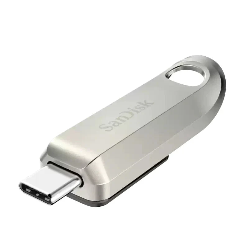 SanDisk Ultra Luxe USB Type-C Flash Drive - 256GB / Up to 400 MB/s / USB-C / USB 3.2 Gen 1 / Silver