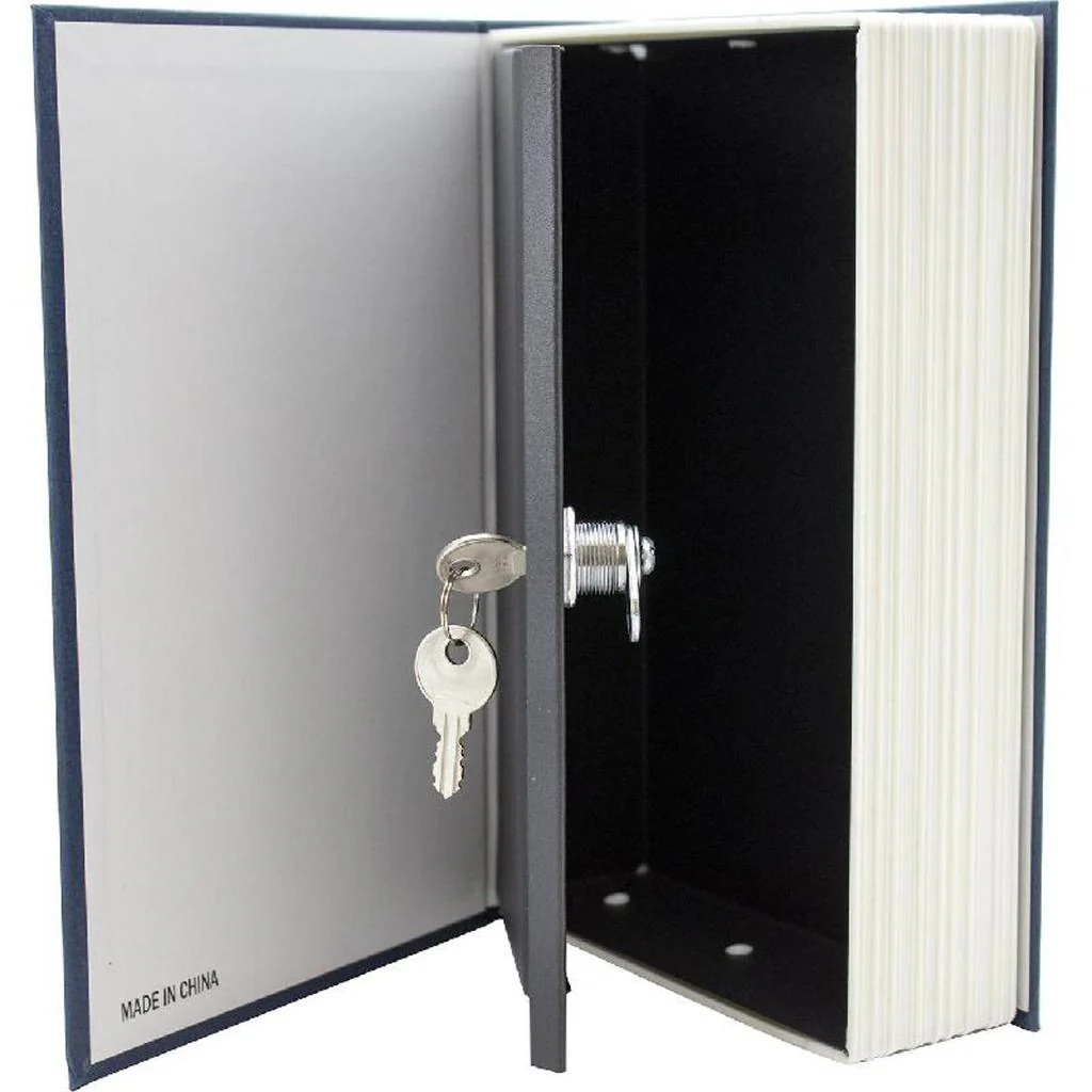 Secret Book Style Cash Box - Blue - Image 2