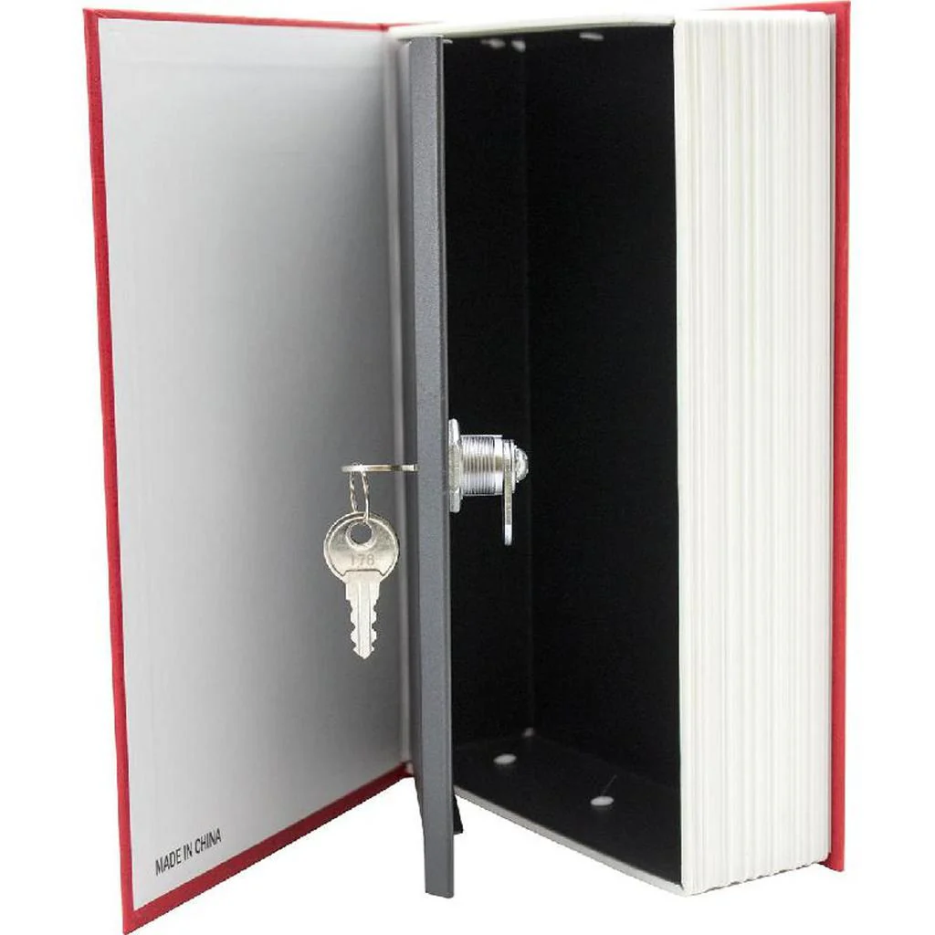 Secret Book Style Cash Box - Red - Image 2