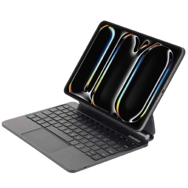SIA MagKeyboard SIMGKB13M4 Magnetic Keyboard 6 lines layout for ipad pro 13" 2024 with Pencil holder -black AR/ENG - Image 2