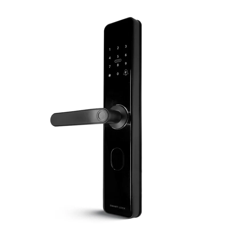 Smart Big Door Lock Wooden TTLock - black L-X3-TT-B - Image 2