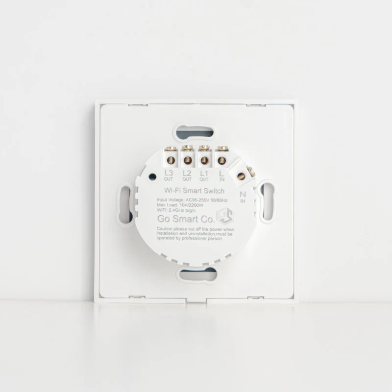 Smart Light Switch 3 Gang WiFi - White - Image 4