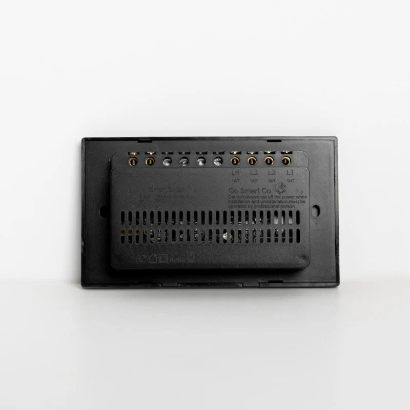 Smart Light Switch 4 Gang WiFi - Black - Image 4