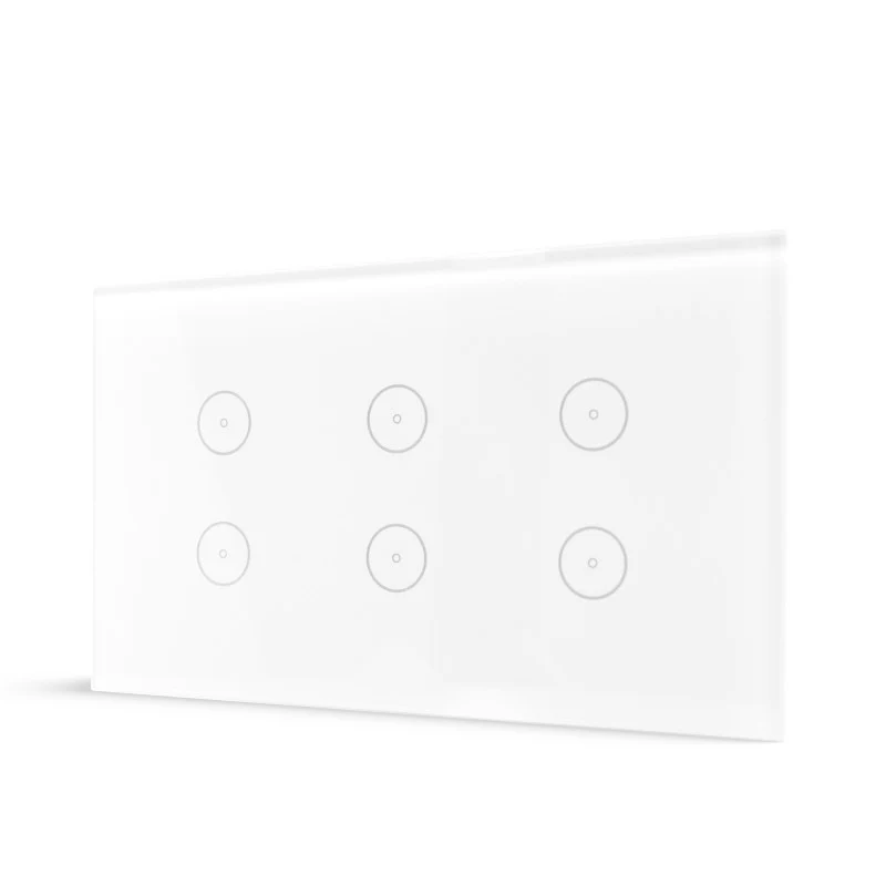 Smart Light Switch 6 Gang WiFi - White - Image 3