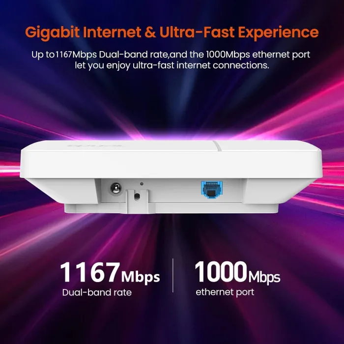 Tenda AC1200 Wave 2 Gigabit Access Point - Image 5