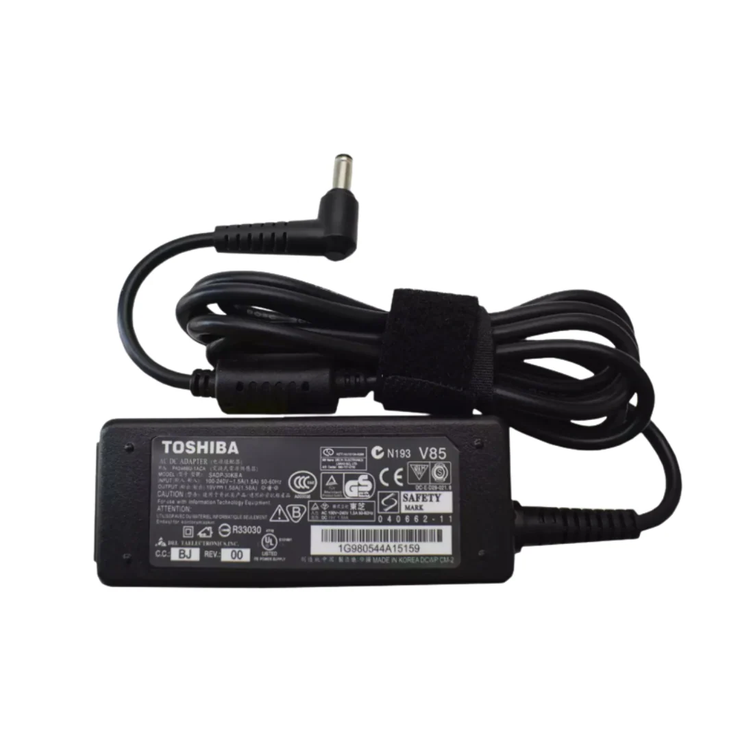 Toshiba Laptop Charger with Power Cable – 30W 19V-1.58A (5.5×2.5mm) - Image 3