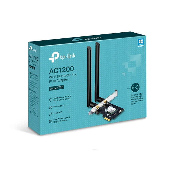 TP-Link Archer T5E AC1200 WiFi Bluetooth 4.2 PCIe Adapter - Image 2