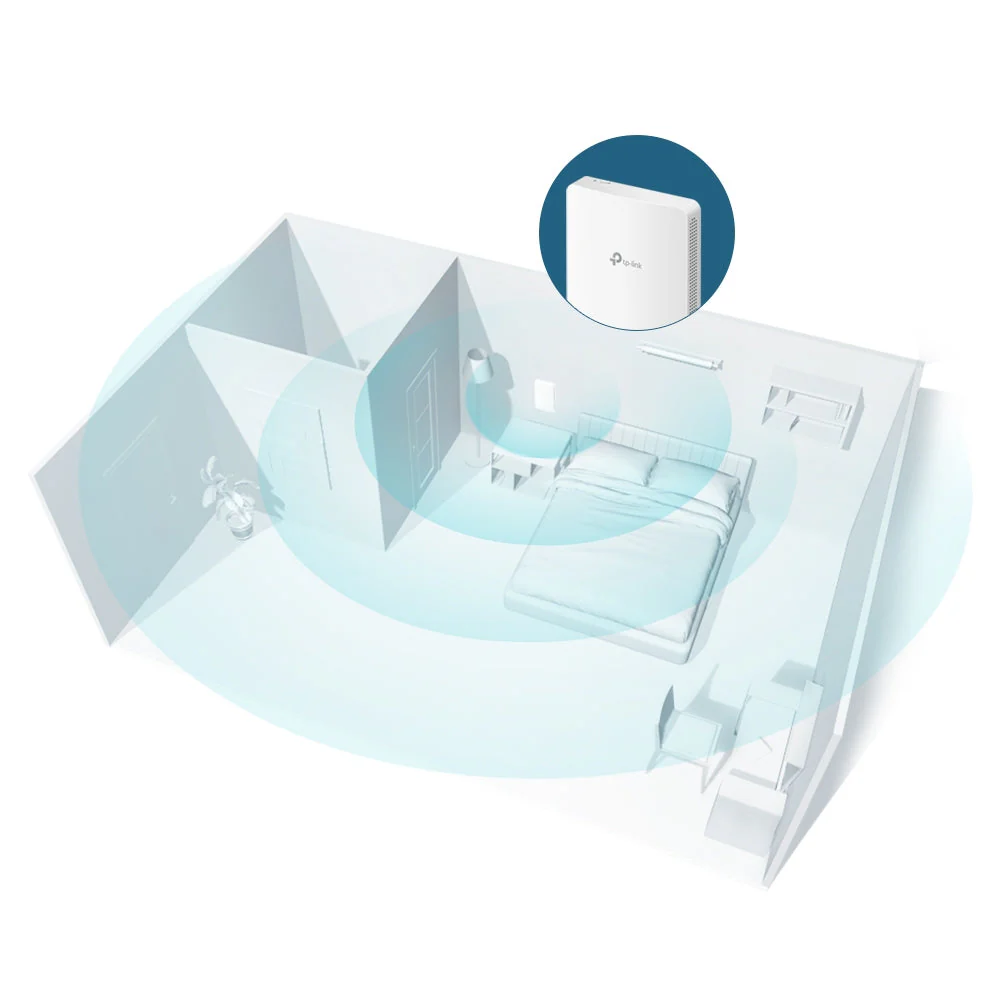 TP-Link (EAP235-Wall) Omada AC1200 Wireless MU-MIMO Gigabit Wall Plate Access Point - 5GHz (867Mbps) / Gigabit LAN - Image 4