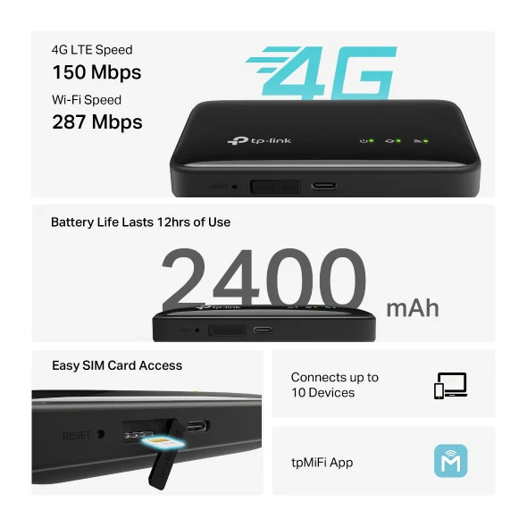 TP-Link M7005 4G LTE Mobile Wi-Fi Router - Image 4
