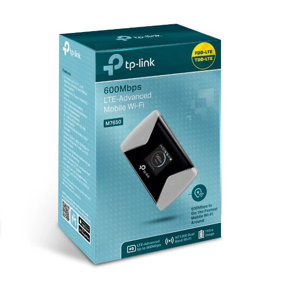 TP-Link M7650 600 Mbps LTE-Advanced Mobile Wi-Fi Router - Image 3