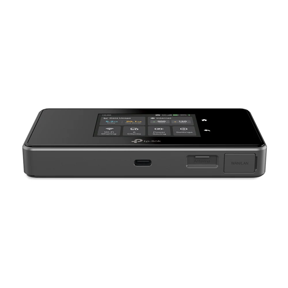 TP-Link M8550 5G WiFi 6E Tri-Band AXE3600 Gigabit WAN/LAN Port Touch Screen Mobile Router, 64 Devices - Image 2