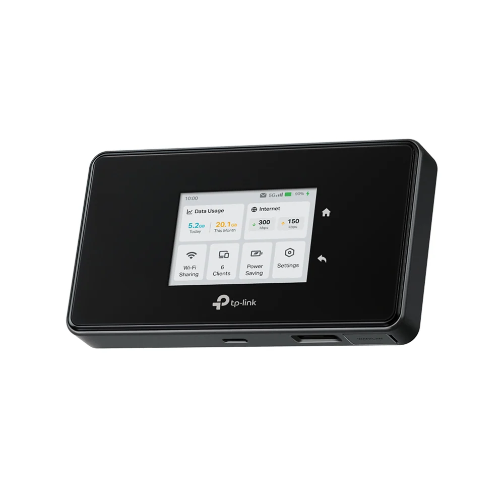 TP-Link M8550 5G WiFi 6E Tri-Band AXE3600 Gigabit WAN/LAN Port Touch Screen Mobile Router, 64 Devices - Image 3