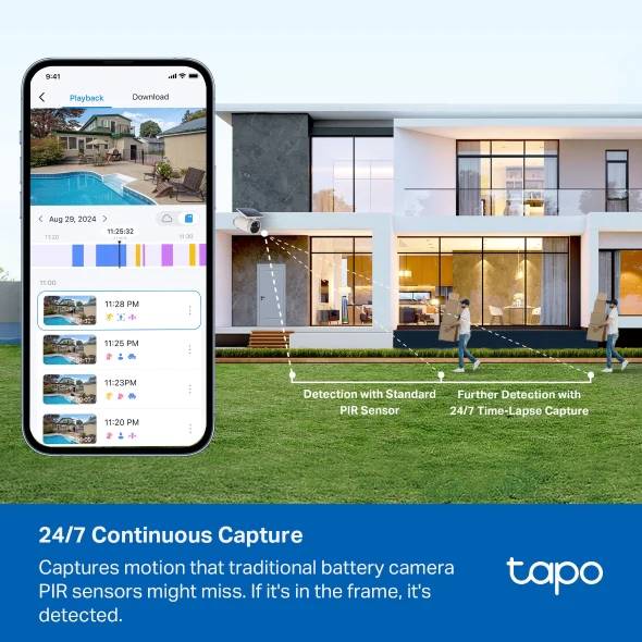 TP-Link Tapo C465 Battery-Powered Security Camera with Built-In Solar Panel 4K - Image 6