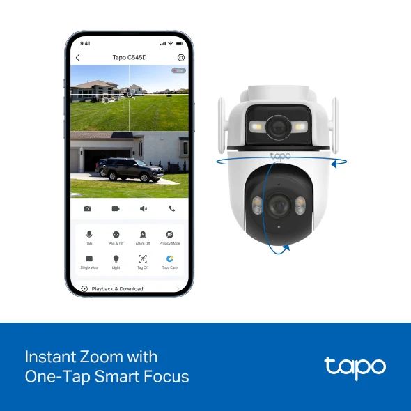 TP-Link Tapo C545D Outdoor Dual Lens Pan/Tilt Security Camera 3MP - Image 6