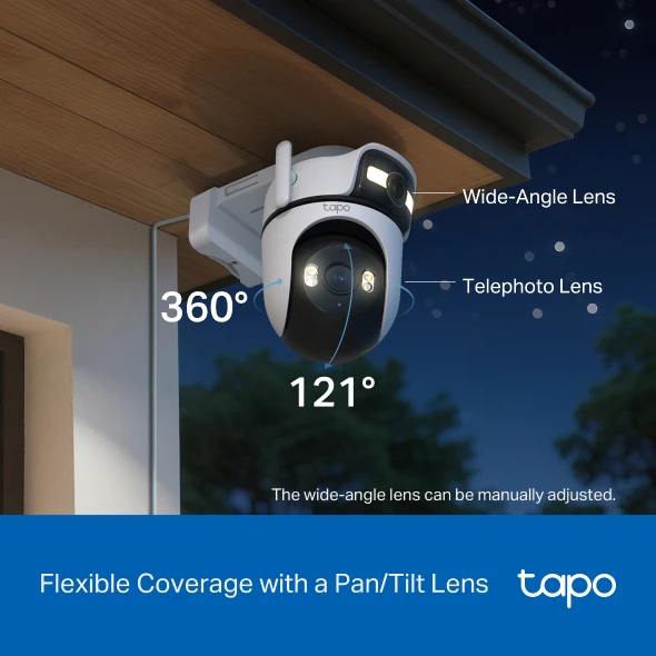 TP-Link Tapo C545D Outdoor Dual Lens Pan/Tilt Security Camera 3MP - Image 8