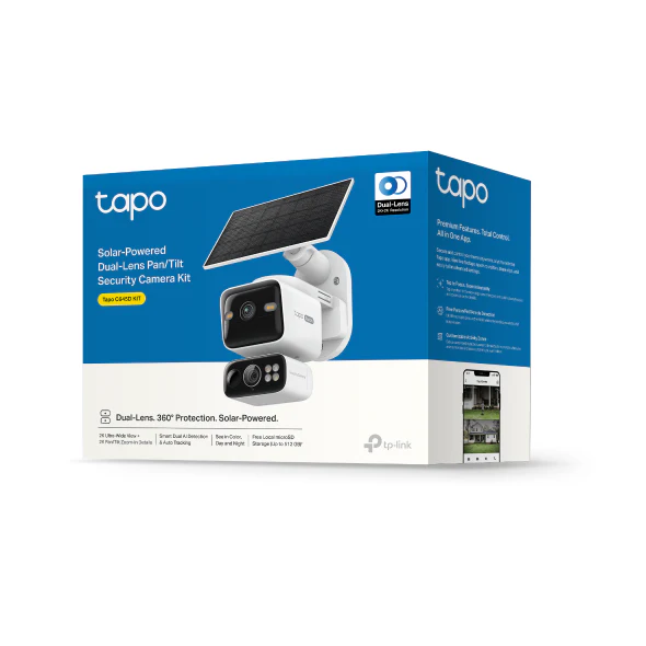 TP-Link Tapo C645D KIT Solar-Powered Dual-Lens Pan/Tilt Security Camera Kit - Image 10