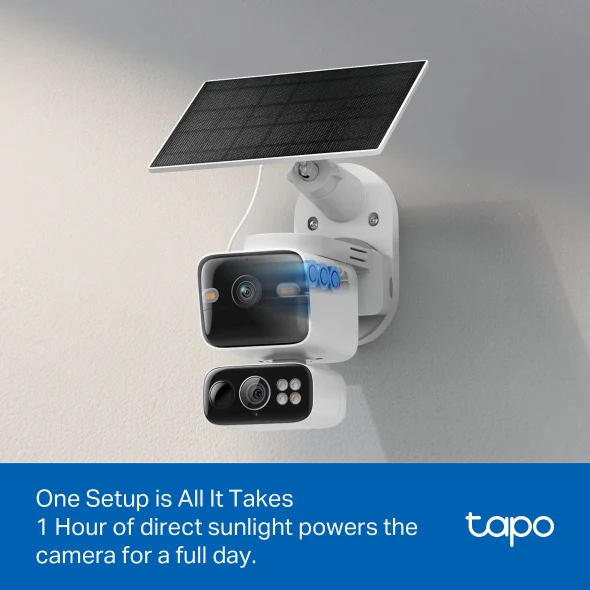 TP-Link Tapo C645D KIT Solar-Powered Dual-Lens Pan/Tilt Security Camera Kit - Image 7