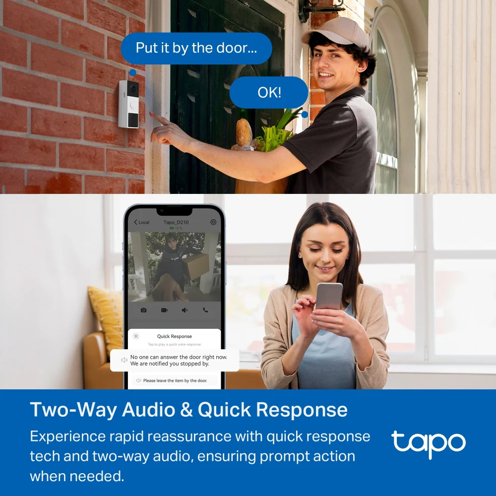TP-Link Tapo D210 Tapo Video Doorbell Camera - Image 5