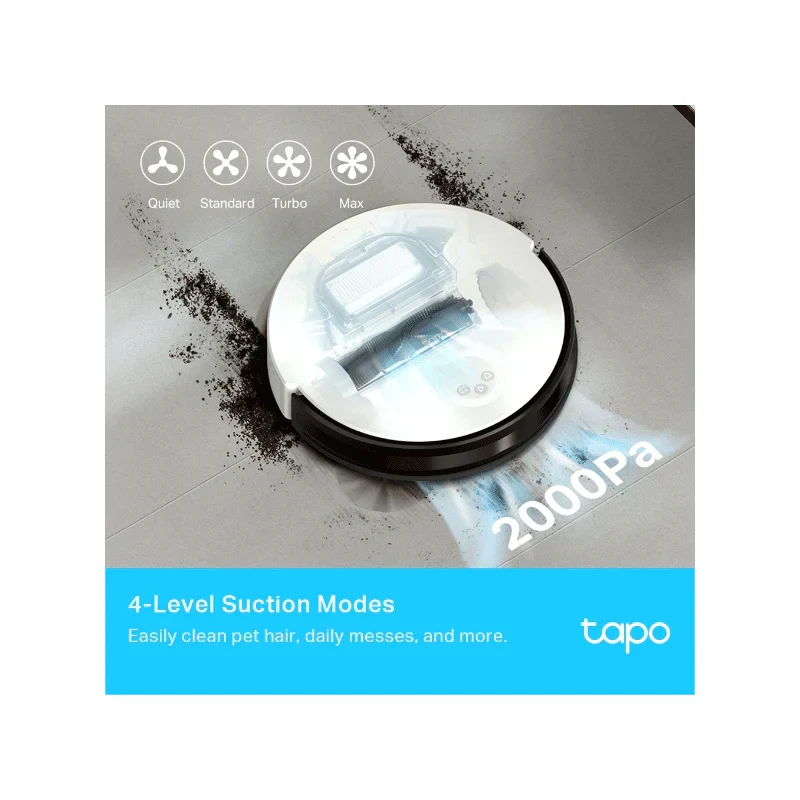TP-Link (Tapo RV10) Robot Vacuum & Mop - 2600 mAh / 4-Level - Image 5