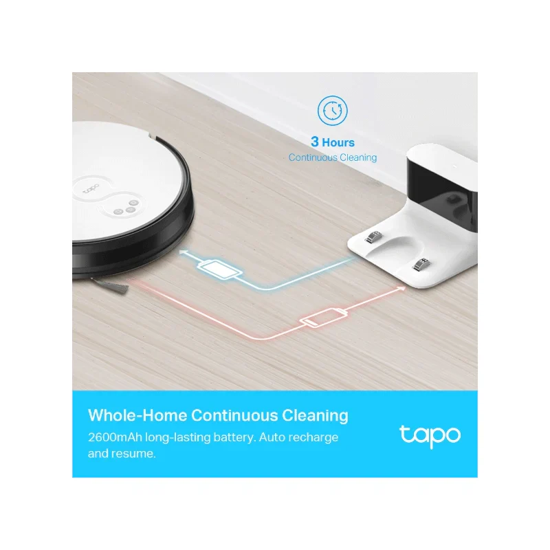 TP-Link (Tapo RV10) Robot Vacuum & Mop - 2600 mAh / 4-Level - Image 8