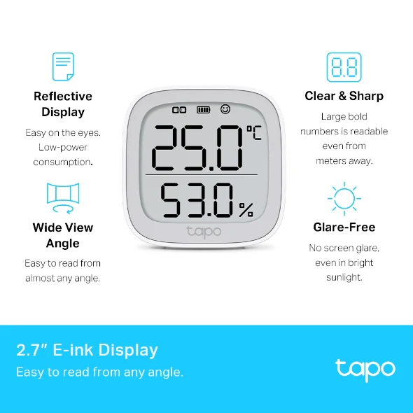 TP-Link Tapo T315 Smart Temperature & Humidity Monitor - Image 3