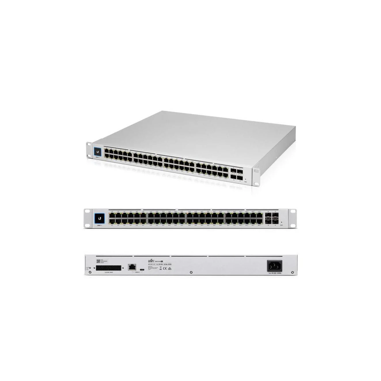 Ubiquiti Standard 48 PoE 48-port, Layer 2 PoE switch with a silent, fanless cooling system - Image 3