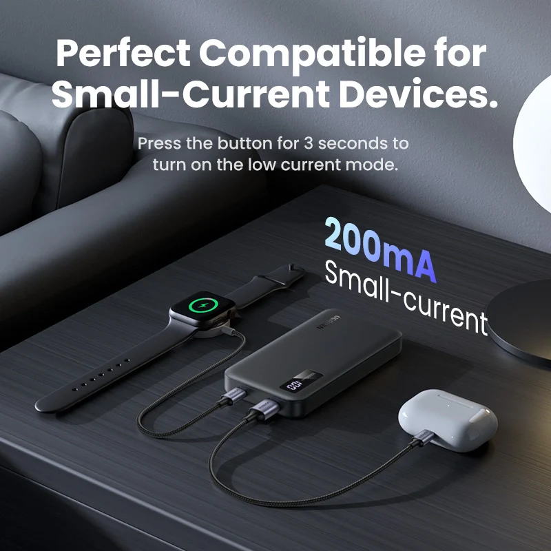 UGREEN 10000mAh PD-20W Two-way Fast Charging Power Bank Black PB311 - Image 3