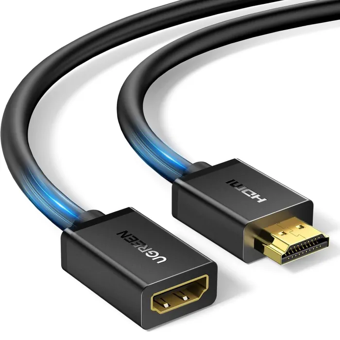 UGreen 3m HDMI Male to Female Extension 4K 60Hz High Speed Cable Black - Image 2