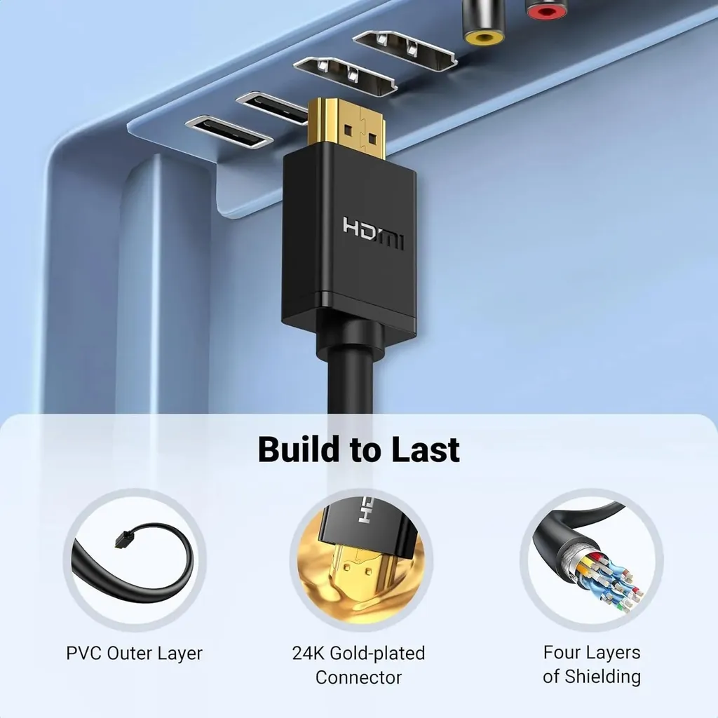 UGreen 3m HDMI Male to Female Extension 4K 60Hz High Speed Cable Black - Image 4