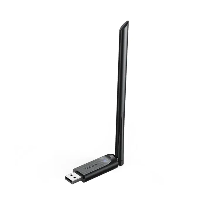 UGreen AC650 High-Gain Dual Band Wireless USB Adapter - Black