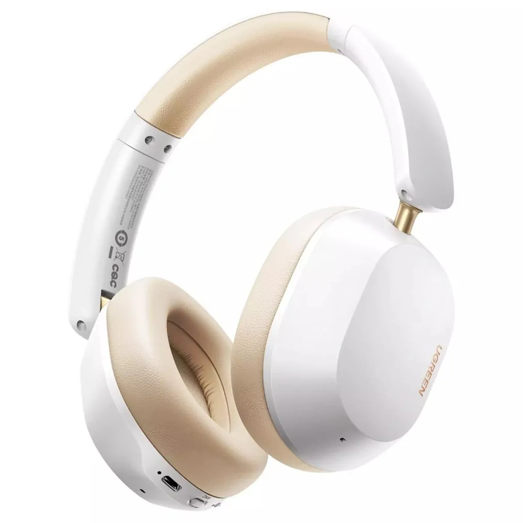 UGREEN HiTune Max5 Hybrid Active Noise-Cancelling 43dB Headphones White HP202 - Image 2