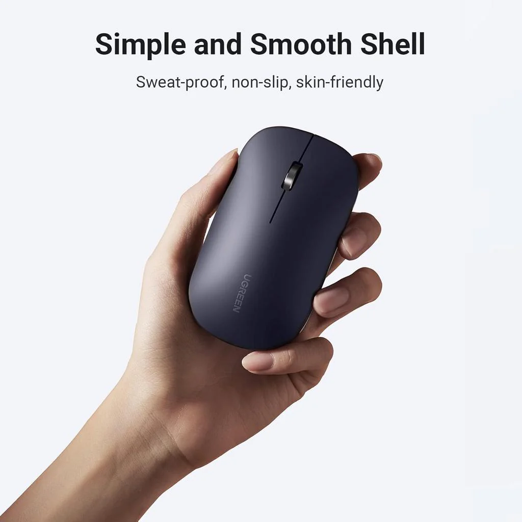 UGREEN Ultra Slim Portable Wireless Mouse (Black)-MU001 - Image 2
